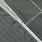 カバー付き 布団セット 8点 (S2602 ダブル グレーウィンドウペン) 12枚目画像