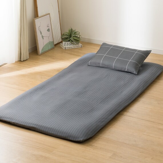 カバー付き 布団セット 8点 (S2602 ダブル グレーウィンドウペン) 16枚目画像