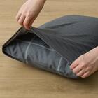 カバー付き 布団セット 8点 (S2602 ダブル グレーウィンドウペン) 21枚目画像