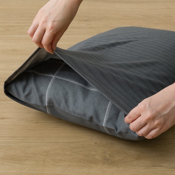 カバー付き 布団セット 8点 (S2602 ダブル グレーウィンドウペン) 21枚目画像