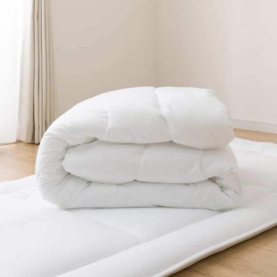 カバー付き 布団セット 8点 (S2602 ダブル グレーウィンドウペン) 25枚目画像