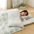 カバー付き 布団セット 6点 (S2603 シングル イエローグリーンチェック) 9枚目画像