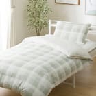 カバー付き 布団セット 6点 (S2603 シングル イエローグリーンチェック) 10枚目画像