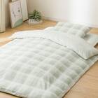 カバー付き 布団セット 6点 (S2603 シングル イエローグリーンチェック) 11枚目画像