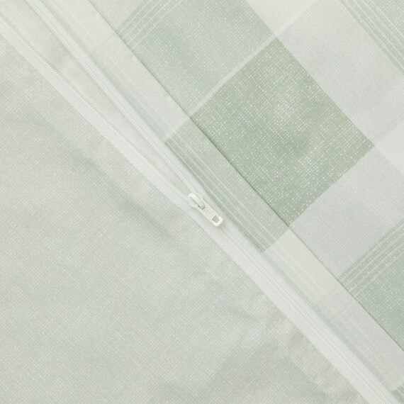 カバー付き 布団セット 6点 (S2603 シングル イエローグリーンチェック) 12枚目画像