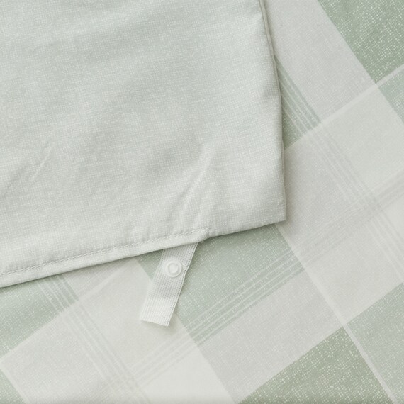 カバー付き 布団セット 6点 (S2603 シングル イエローグリーンチェック) 13枚目画像