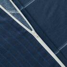 カバー付き 布団セット 6点 (S2606 シングル ネイビーウィンドウペン) 12枚目画像