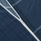 カバー付き 布団セット 6点 (S2606 シングル ネイビーウィンドウペン) 12枚目画像