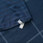 カバー付き 布団セット 6点 (S2606 シングル ネイビーウィンドウペン) 13枚目画像