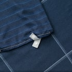 カバー付き 布団セット 6点 (S2606 シングル ネイビーウィンドウペン) 13枚目画像