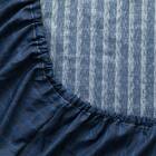 カバー付き 布団セット 6点 (S2606 シングル ネイビーウィンドウペン) 18枚目画像