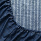 カバー付き 布団セット 6点 (S2606 シングル ネイビーウィンドウペン) 18枚目画像