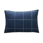 カバー付き 布団セット 6点 (S2606 シングル ネイビーウィンドウペン) 20枚目画像