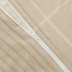 カバー付き 布団セット 6点 (S2607 シングル ベージュウィンドウペン) 12枚目画像