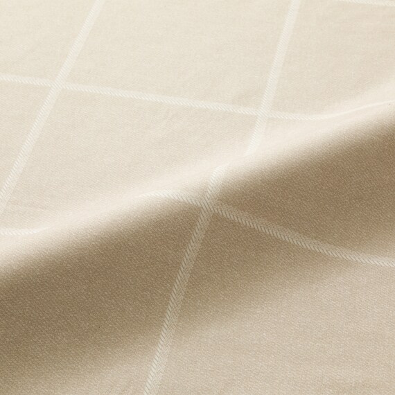 カバー付き 布団セット 6点 (S2607 シングル ベージュウィンドウペン) 14枚目画像