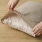 カバー付き 布団セット 6点 (S2607 シングル ベージュウィンドウペン) 21枚目画像