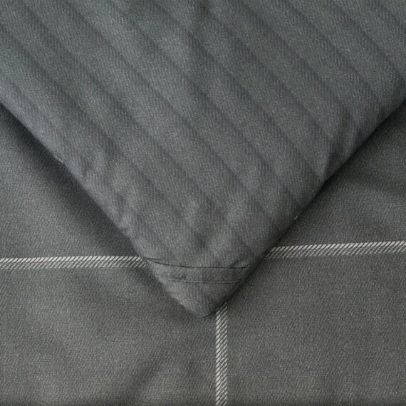 ベッド用寝具 4点セット (K2602 シングル グレーウィンドウペン) 7枚目画像