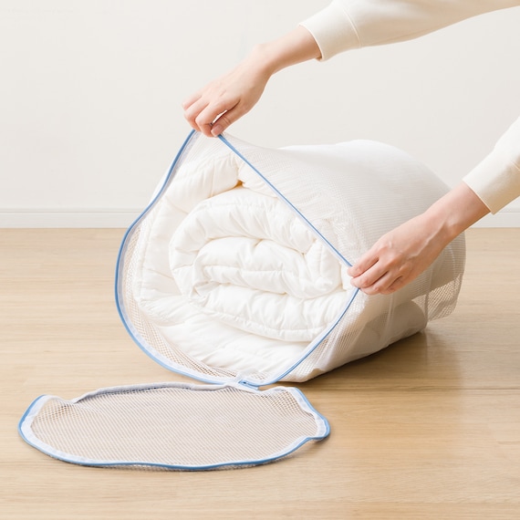 カバーが 洗える ボリューム敷布団 除湿わた入り セミダブル(F2502 SD) 8枚目画像