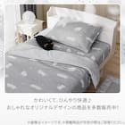 ひんやりケットにもなる掛け布団カバー シングル(Nクール D2603 デコネコ) 10枚目画像