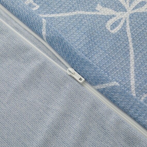 ひんやりケットにもなる掛け布団カバー シングル(Nクール NR04 リボンLA) 16枚目画像