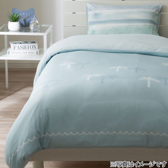 ひんやりケットにもなる掛け布団カバー シングル(Nクール NR04 パーム) 13枚目画像