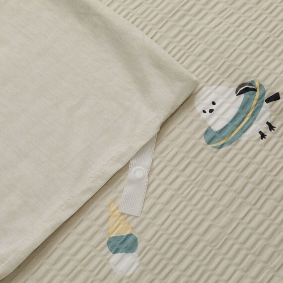 ひんやりケットにもなる掛け布団カバー シングル(Nクール極冷 D2612 シマエナガ) 16枚目画像