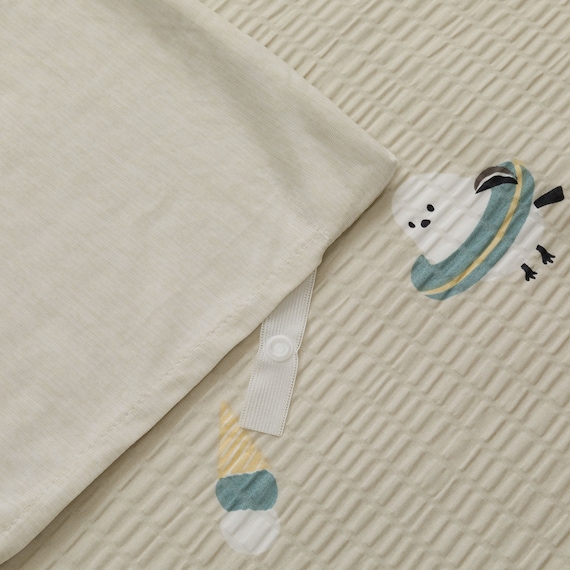 ひんやりケットにもなる掛け布団カバー シングル(Nクール極冷 D2612 シマエナガ) 16枚目画像