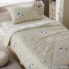 ぴったりフィット マルチすっぽりシーツ スモールシングル-シングル(Nクール極冷 2612 シマエナガ) 10枚目画像