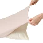 のびてピタッとフィットする枕カバー(Nクール D2605 ローズ) 14枚目画像