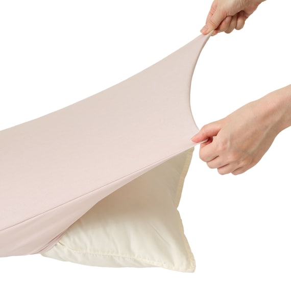 のびてピタッとフィットする枕カバー(Nクール D2605 ローズ) 14枚目画像