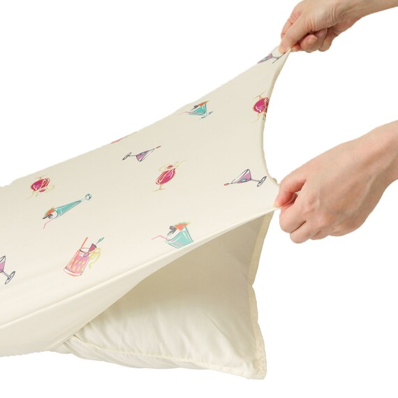 のびてピタッとフィットする枕カバー(Nクール NR04 カクテル) 14枚目画像