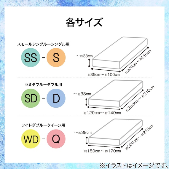 ぴったりフィット マルチすっぽりシーツ スモールシングルーシングル(Nクール ブルー Nフィット 26NC-01 SS-S) 5枚目画像