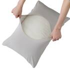 のびてピタッとフィットする枕カバー(Nフィット Nクール グレー 26NC-01 標準～大判サイズ) 7枚目画像