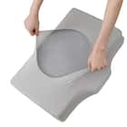 横向き寝がラクなまくら専用 枕カバー(Nフィット Nクール グレー 26NC NF-01) 5枚目画像