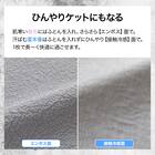 ひんやりケットにもなる 掛け布団カバー シングル(Nクール極冷 グレー 26-04 S) 3枚目画像