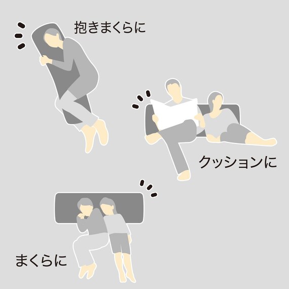 いろいろ使えるまくら用カバー(Nクール極冷 グレー 26-04) 2枚目画像