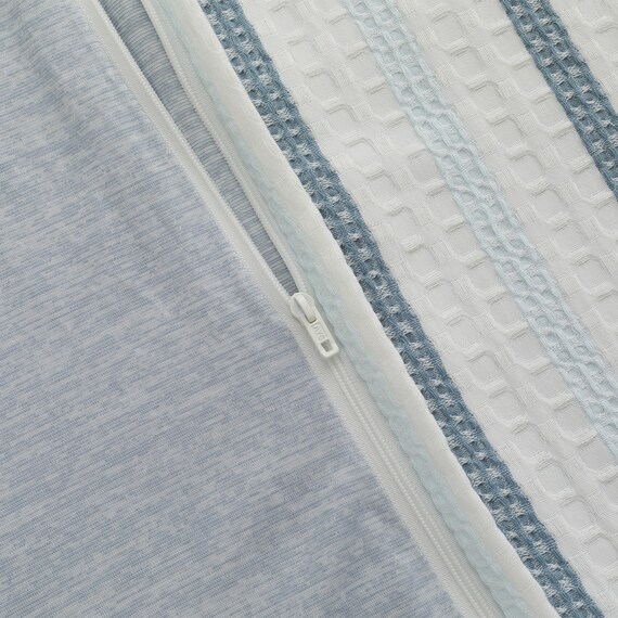 ひんやりケットにもなる 掛け布団カバー シングル(Nクール極冷 ワッフルストライプ WFST 26-15 S) 8枚目画像