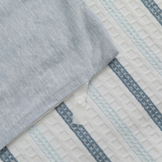 ひんやりケットにもなる 掛け布団カバー シングル(Nクール極冷 ワッフルストライプ WFST 26-15 S) 9枚目画像