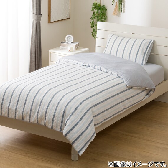 まくらカバー(Nクール極冷 ワッフルストライプ WFST 26-15) 4枚目画像