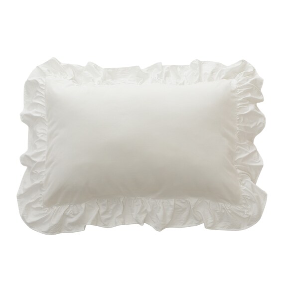 まくらカバー(Nクール極冷 フリル ホワイト FR 26-17) 5枚目画像