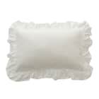 まくらカバー(Nクール極冷 フリル ホワイト FR 26-17) 5枚目画像