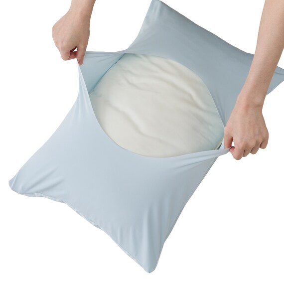 のびてピタッとフィットする枕カバー(Nフィット Nクール ボーダー BD 26NC-03 標準～大判サイズ) 7枚目画像