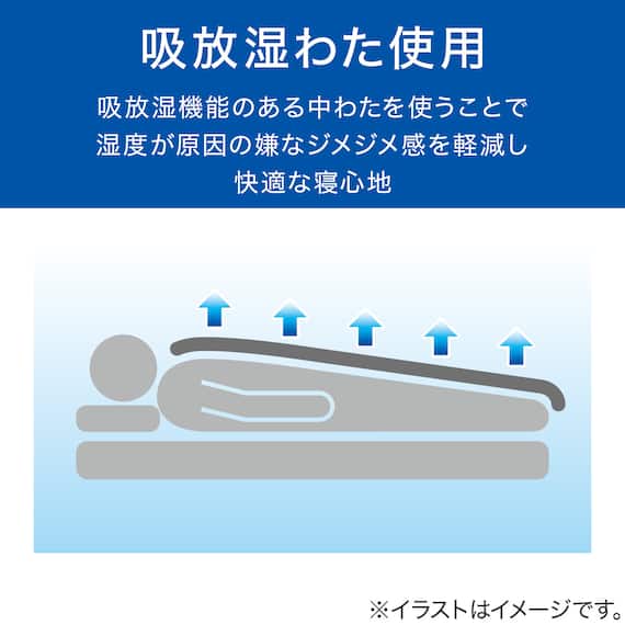 肌ふとん(薄掛け布団) Pヴェール シングル(S2662 S) 2枚目画像