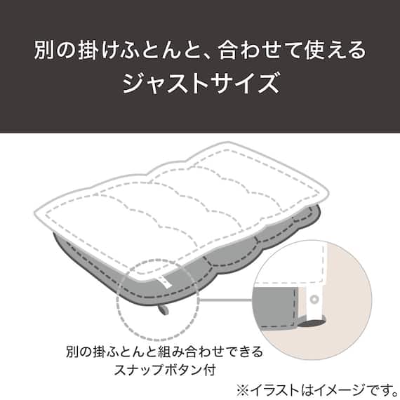 肌ふとん(薄掛け布団) エンドレスF シングル(S2663 S) 3枚目画像