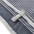 掛け布団カバー シングル(コットンウォッシュ3 SZ44 ネイビー S) 6枚目画像