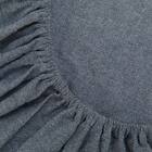 マルチすっぽりシーツ シングル(コットンウォッシュ3 SZ44 ネイビー S) 3枚目画像