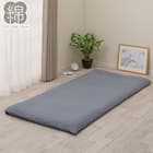 敷布団カバー シングル(コットンウォッシュ3 SZ44 ネイビー S) 1枚目画像