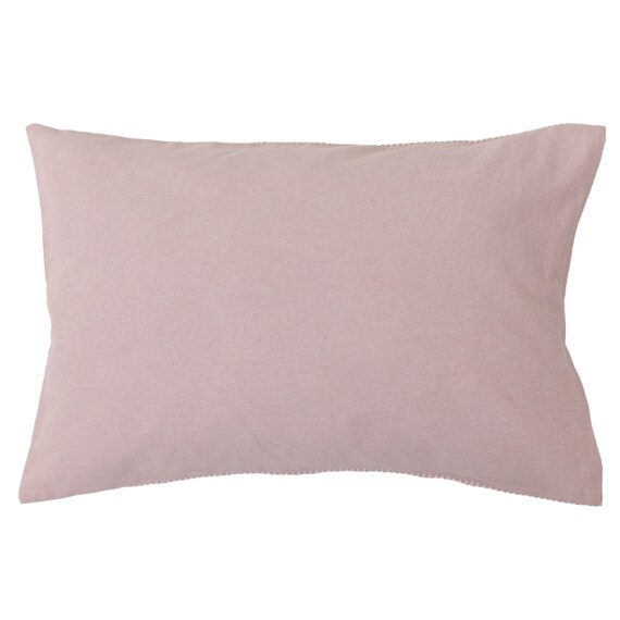 枕カバー(コットンウォッシュ3 SZ44 ローズ) 4枚目画像