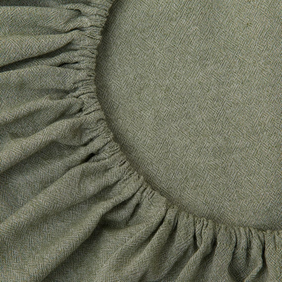 マルチすっぽりシーツ シングル(コットンウォッシュ3 SZ44 グリーン S) 3枚目画像