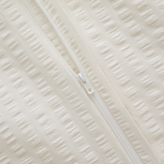 掛け布団カバー シングル(コットンサッカー S26 ホワイト) 11枚目画像